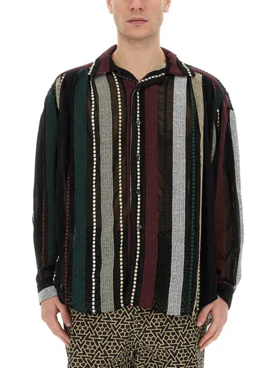 Aïe Aie Elegant Chiffon Blouse In Multicolour