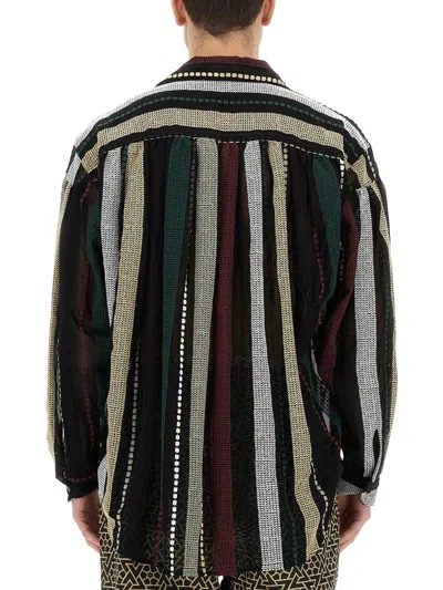 Aïe Aie Elegant Chiffon Blouse In Multicolour