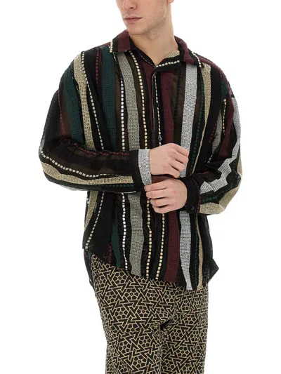 Aïe Aie Elegant Chiffon Blouse In Multicolour