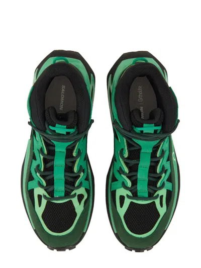 Salomon Odyssey Elmt Mid Gore-tex Unisex In Green