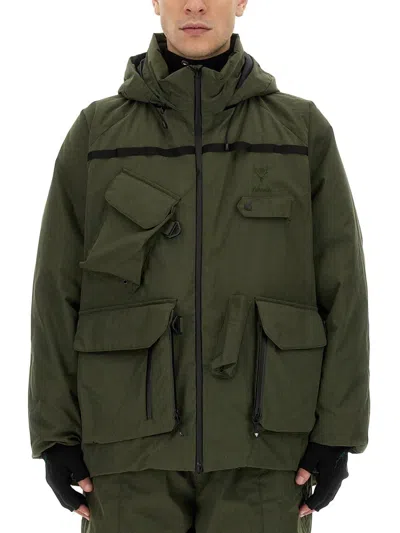 South2 West8 Functional Green Jacket With Utility Pockets In Green