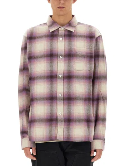 Stussy Checkered Shirt Featuring Pocket In Red