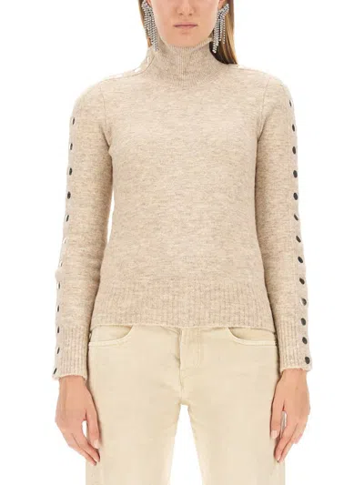 Isabel Marant Malo Sweater In Beige