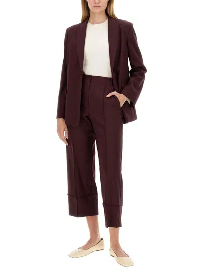 Alysi Single-breasted Blazer In Red