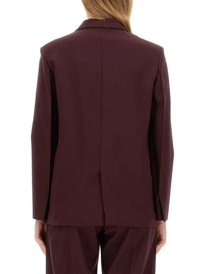 Alysi Single-breasted Blazer In Red