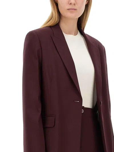 Alysi Single-breasted Blazer In Red