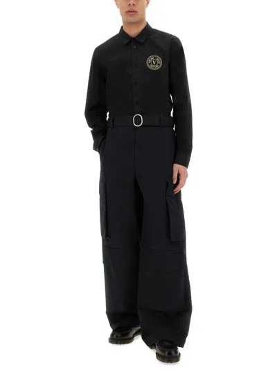 VERSACE JEANS COUTURE VERSACE JEANS COUTURE SHIRT WITH V-EMBLEM 
