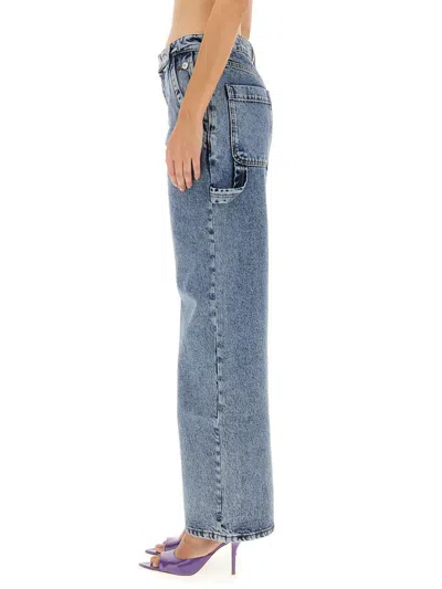 Moschino Jeans Jeans Wide Leg In Blue