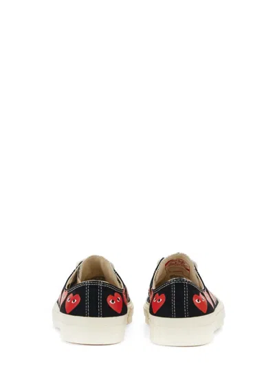Comme Des Garçons Play X Converse Multi Heart Low Top In Black