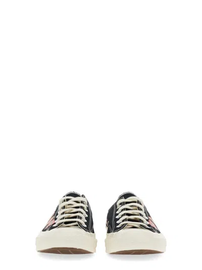 Comme Des Garçons Play X Converse Multi Heart Low Top In Black