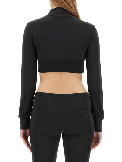 Courrèges Courreges Woman Sweatshirt Woman Black Sweatshirts In Black
