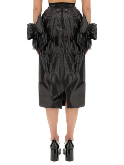 Maison Margiela Skirt With Bow In Black