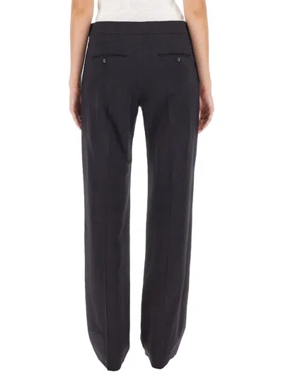 Isabel Marant Straight Leg Trousers With Pockets And Crease In Black