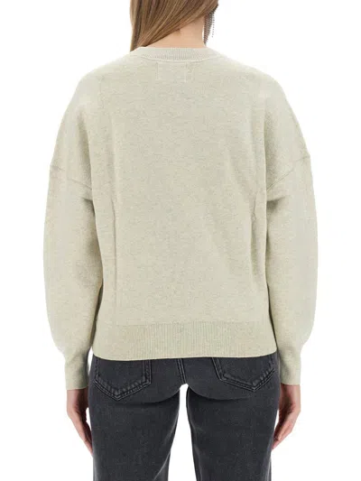 Isabel Marant Étoile Isabel Marant Etoile Marisans Sweater With Logo Intarsia In Grey