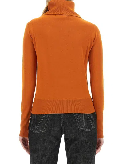 Vivienne Westwood Giulia Turtleneck Jersey In Orange