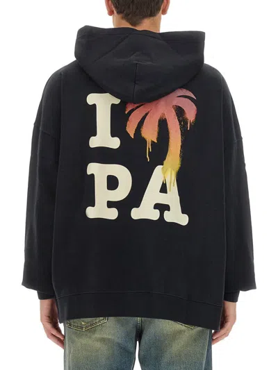 Shop Palm Angels I Love Pa Sweatshirt In Multicolour
