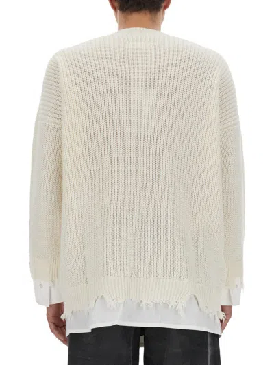 Mm6 Maison Margiela Mm6 By Maison Margiela Shirt Bottom Sweater In Beige