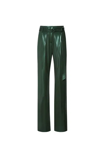 Lapointe Shiny Jersey Highwaisted Pant In Forest