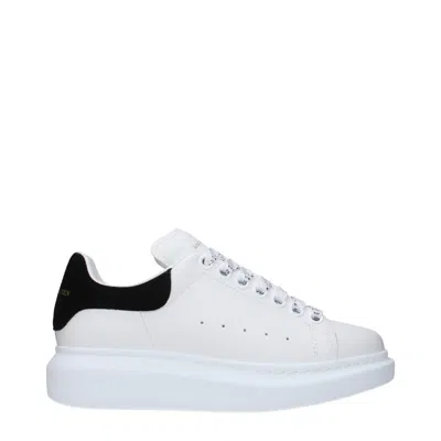 Alexander Mcqueen Oversize Sneakers In White And Beige Calf Leather