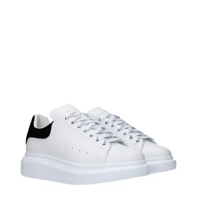 Alexander Mcqueen Oversize Sneakers In White And Beige Calf Leather