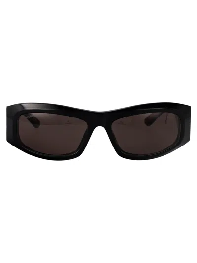Balenciaga Grey Rectangular Ladies Sunglasses Bb0096s 001 51