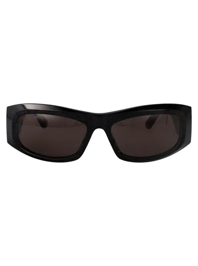 Balenciaga Grey Rectangular Ladies Sunglasses Bb0096s 001 51