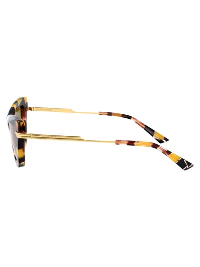 Bottega Veneta Bv1241s Sunglasses In Multicolor-gold-yellow
