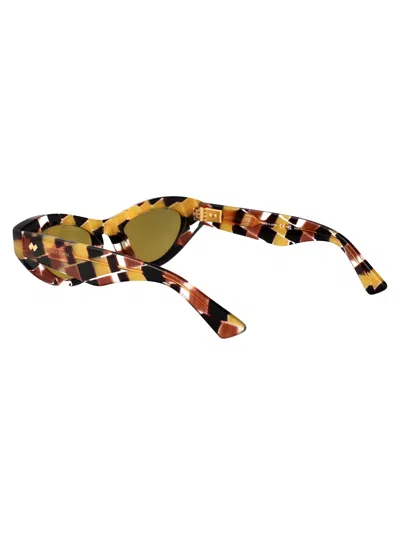 Bottega Veneta Multicolor Acetate Sunglasses