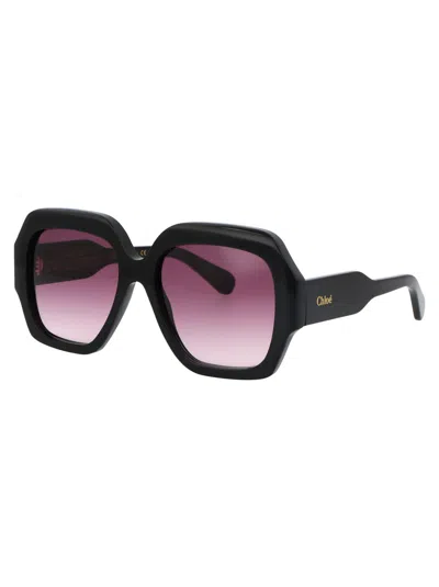 Chloé Chloe Gayia Oversized Square-frame Sunglasses