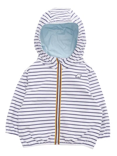 K-way E. Jake Plus.2 Jersey Double Down Jacket In Light Blue