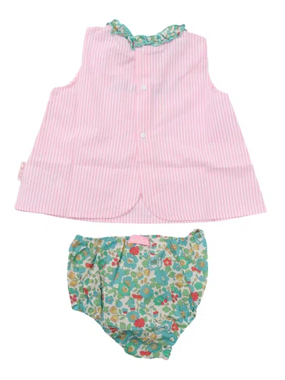 Mc2 Saint Barth Enfant Set Top & Culottes In Multicolor