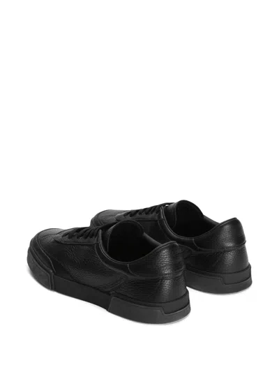 Dolce & Gabbana Gray Calfskin Portofino Yacht Sneakers