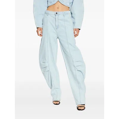 Rotate Birger Christensen Denim Stud Bandeau Top