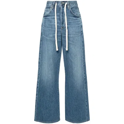 Citizens Of Humanity Brynn Drawstring Rigid Low-rise Wide-leg Jeans