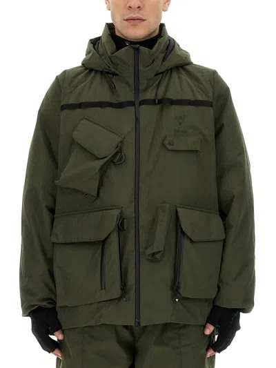 South2 West8 Functional Green Jacket With Utility Pockets In Green