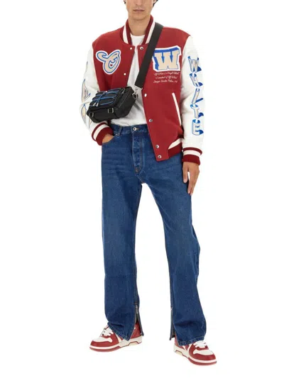 Off-white Skate Fit Jeans In Navy