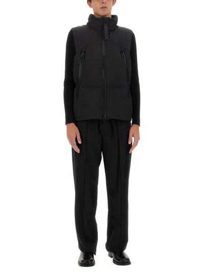 Jg1 Casual Black Jacket With High Collar In Black
