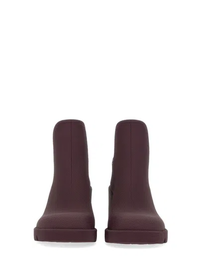 Burberry 70mm Round-toe Slip-on Boots In Black
