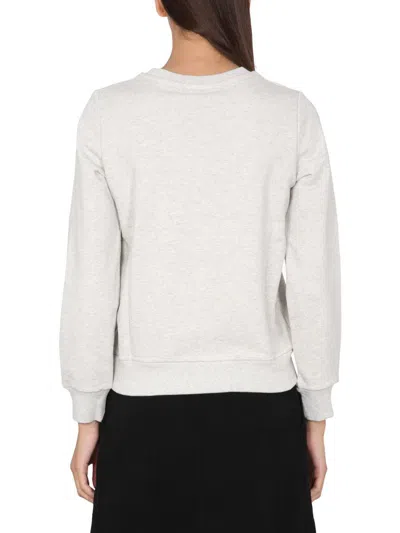 Apc A.p.c. Sweatshirt With Logo In Grey