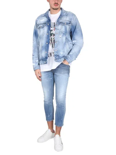 Dsquared2 T-shirt  Caten's Beach In White