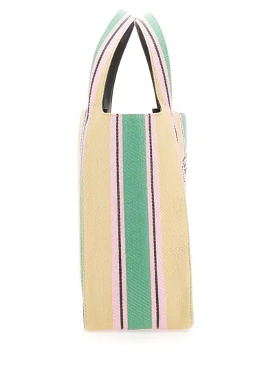 Stella Mccartney Tote Bag With Double Handles And Logo Detail In Multicolour