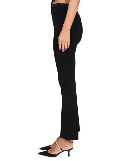 Alexander Wang T T By Alexander Wang Cross Leggings With Logo In Black