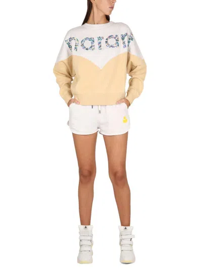 Isabel Marant Étoile Elastic Waist Shorts In Yellow