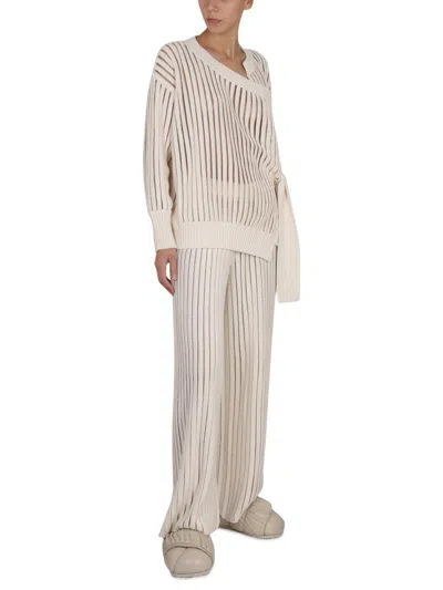 Fabiana Filippi Relaxed Fit Wide Leg Pants In Beige