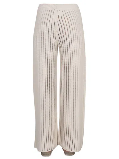 Fabiana Filippi Relaxed Fit Wide Leg Pants In Beige