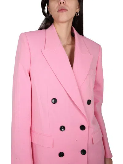 Isabel Marant Double-breasted Nevim Blazer With Peak Lapel 40 Italian Size In Pink