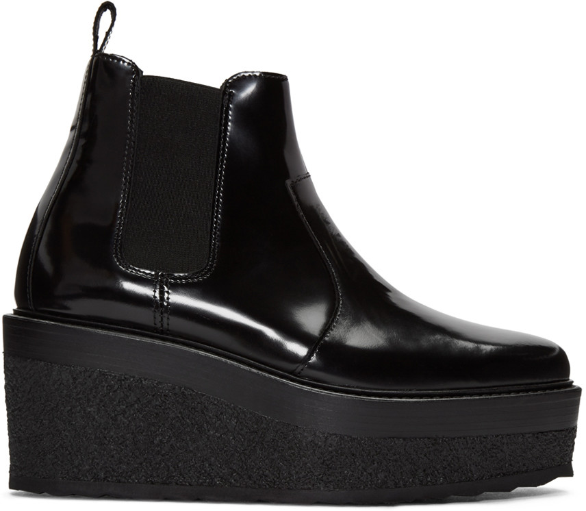 Pierre Hardy Black 400 Leather Chelsea Boots