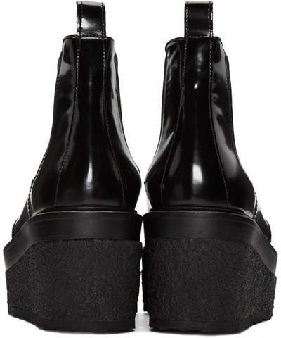 Pierre Hardy Jodhpur Polished Leather Platform Boot, Black | ModeSens