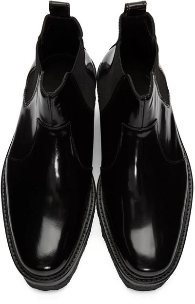 Pierre Hardy Jodhpur Polished Leather Platform Boot, Black | ModeSens