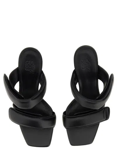 Gia Borghini Black Pernille Teisbaek Edition Perni 03 Heeled Sandals In Black
